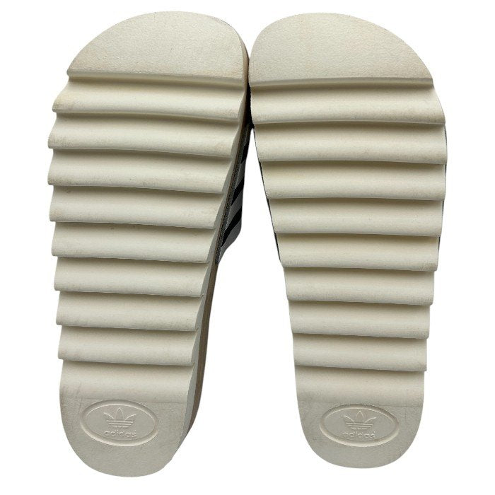 adidas ORIGINALS アディダスオリジナルス アディレッタ ウッド サンダル S79365 22.5cm 夏 レディース かわいい ボーダー 靴 シューズ 中古 W4