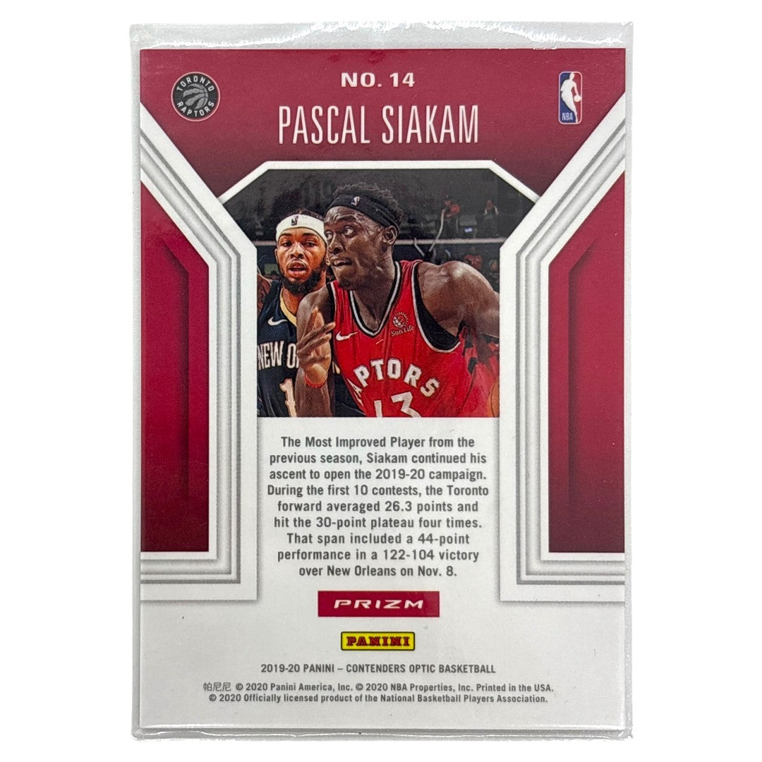 PANINI NBAカード CONTENDERS OPTIC PRIZM PASCAL SIAKAM TORONTO RAPTORS #14 中古 IT1