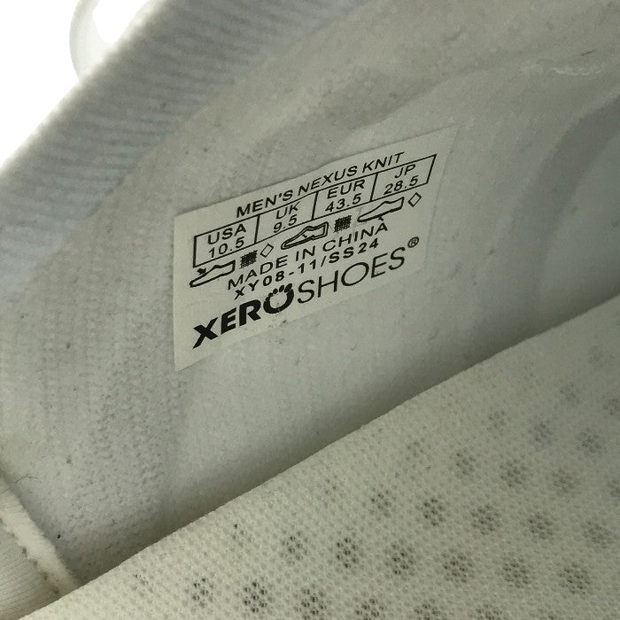 XERO SHOES ゼロシューズ Nexus Knit スニーカー メンズ ローカット ニット トレーニング ホワイト 28.5cm 中古 T1