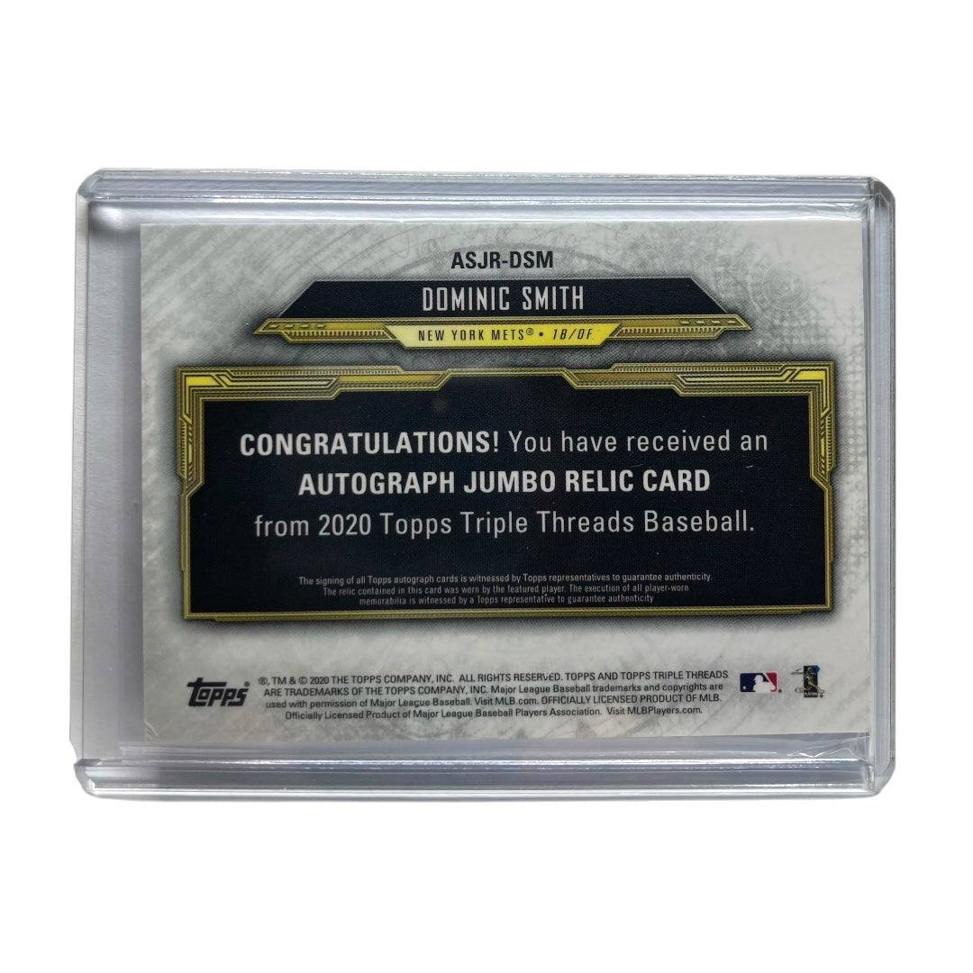 TOPPS MLBカード TRIPLE THREADS DOMINIC SMITH METS 29/50 #ASJR-DSM 中古 IT2