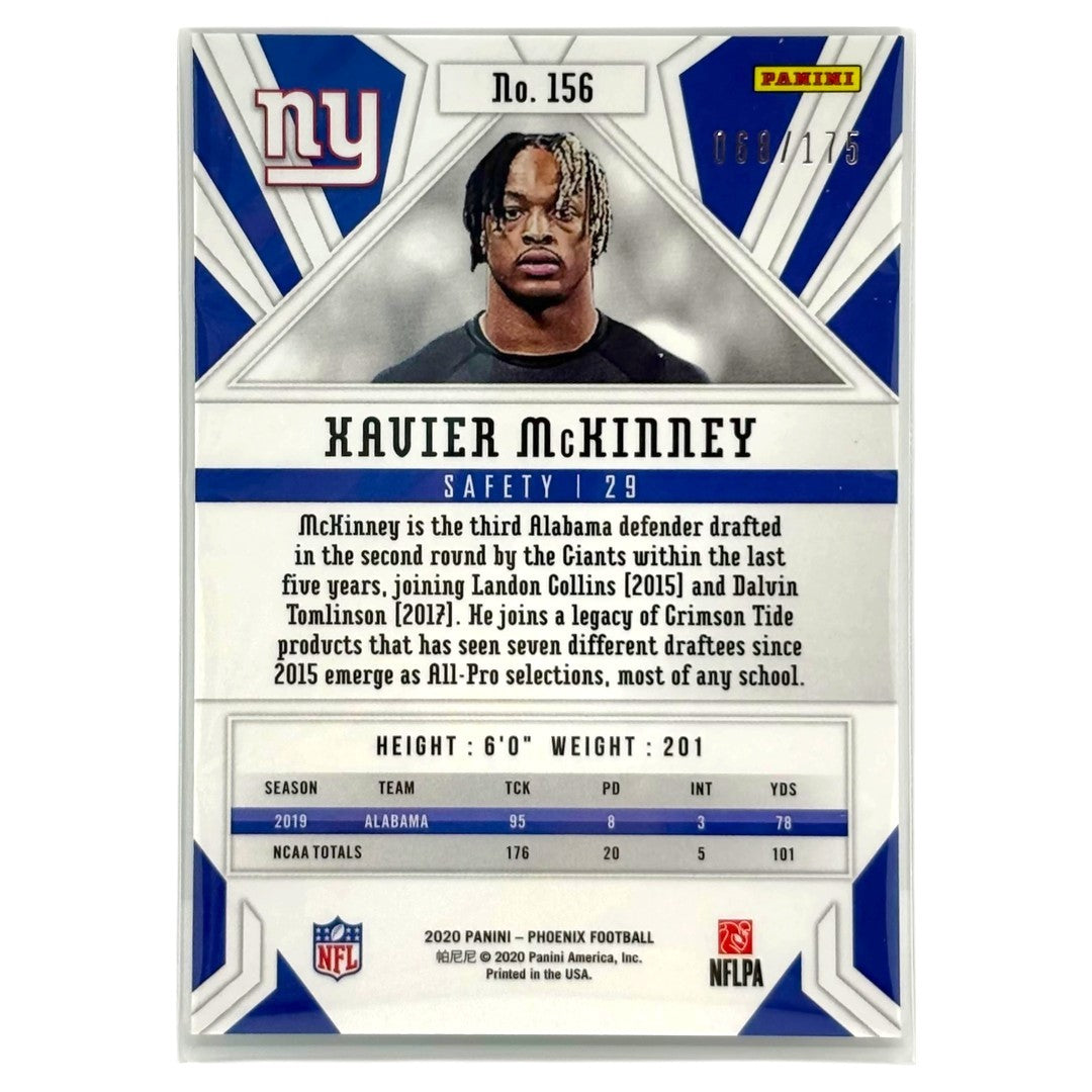 PANINI NFLカード PHOENIX XAVIER MCKINNEY NEW YORK GIANTS /175 #156 中古 IT1
