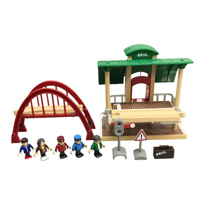 BRIO ブリオ トラベルレールセット 木製 線路 電動車両 列車 電車 おもちゃ 33512 中古 T1