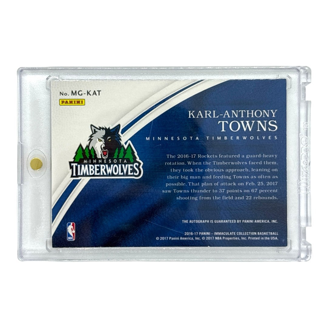 PANINI NBAカード IMMACULATE COLLECTION KARL-ANTHONY TOWNS MINNESOTA TIMBERWOLVES 02/35 #MG-KAT 中古 IT1