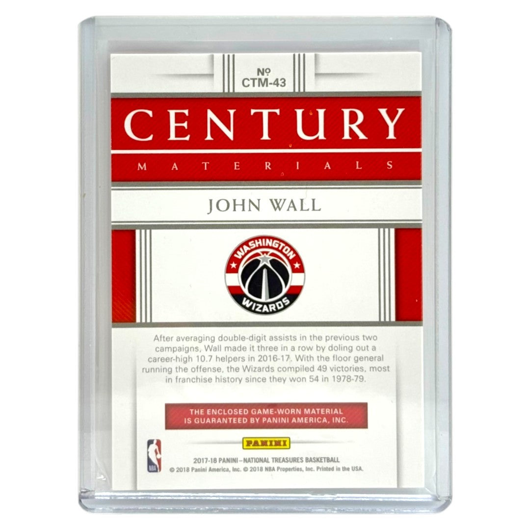 PANINI NBAカード NATIONAL TREASURES JOHN WALL WIZARDS /25 #CTM-43 中古 IT1