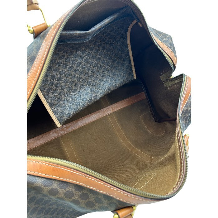 CELINE セリーヌ マカダム ボストンバッグ 鞄 ブランド おしゃれ 旅行 大きめ レザー 中古 W4