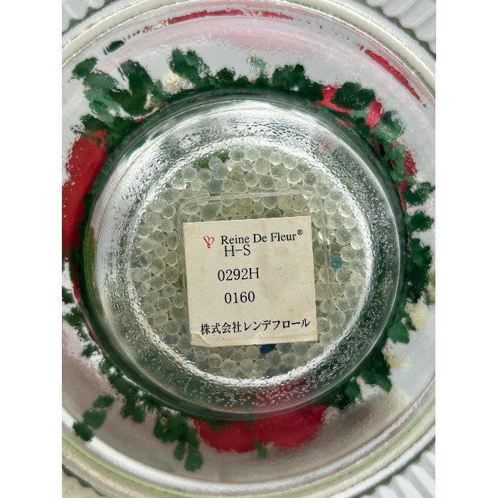 Reine De Fleur レンデフロール ボトルフラワー H-S 薔薇 カスミソウ バラ かすみ草 ドライフラワー 日本製 インテリア 置物 中古 W4