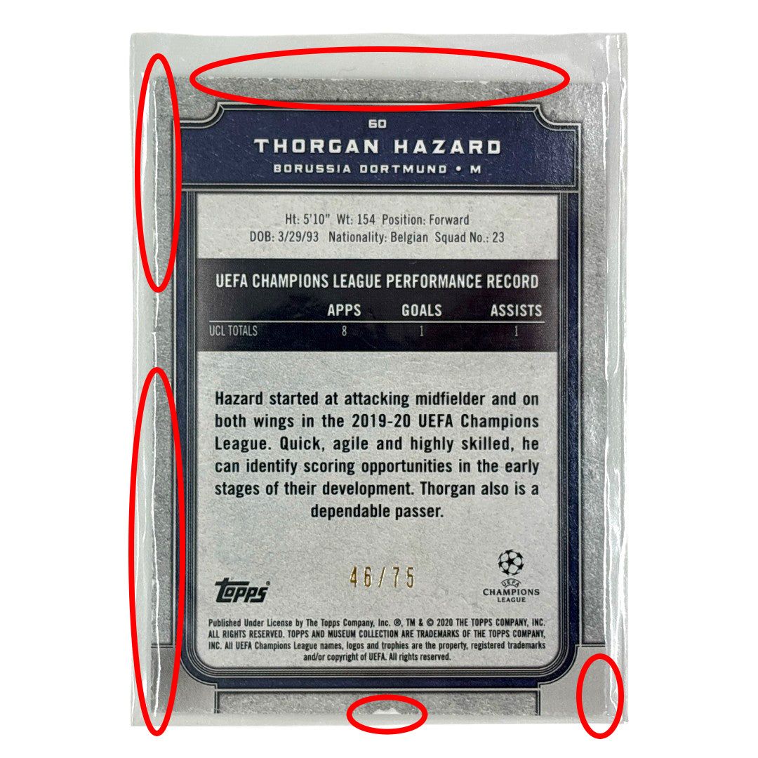 TOPPS サッカーカード MUSEUM COLLECTION THORGAN HAZARD BORUSSIA DORTMUND /75 #60 中古 IT1