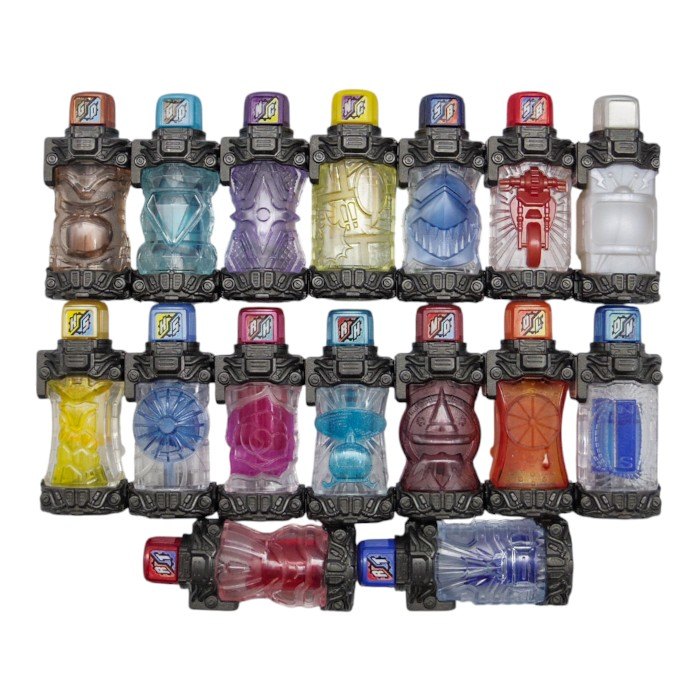 BANDAI 仮面ライダービルド 変身ベルト DXビルドドライバー&フルボトル14本セット 中古 a1