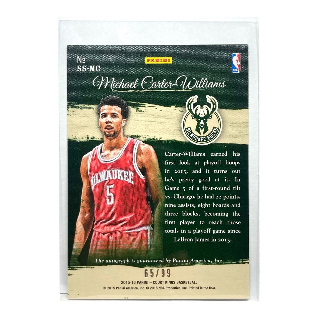 PANINI NBAカード COURT KINGS MICHAEL CARTER-WILLIAMS BUCKS 65/99 #SS-MC 中古 IT2