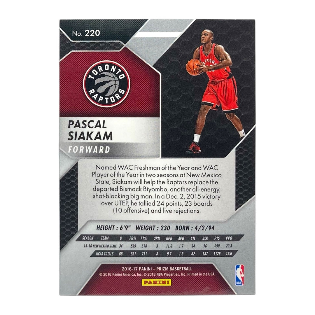 PANINI NBAカード PRIZM PASCAL SIAKAM TORONT RAPTORS #220 中古 IT2