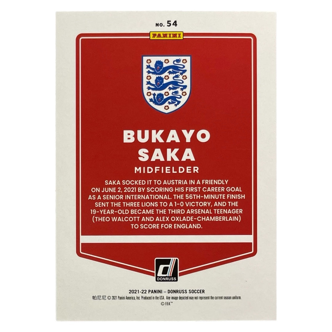 PANINI サッカーカード DONRUSS PRESS PROOF BUKAYO SAKA ENGLAND /349 #54 中古 IT2