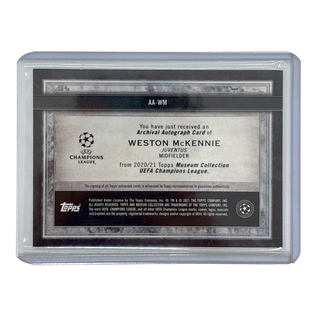 TOPPS サッカーカード MUSEUM COLLECTION WESTON MCKENNIE JUVENTUS /150 #AA-WM 中古 IT1