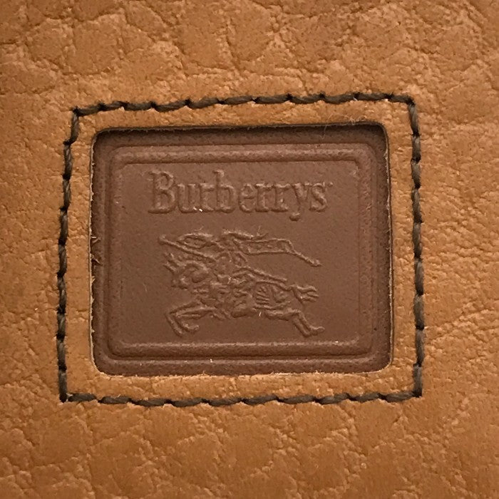 Burberrys バーバリー パスケース ユニセックス レザー 定期入れ カードケース ブラウン 中古 T1