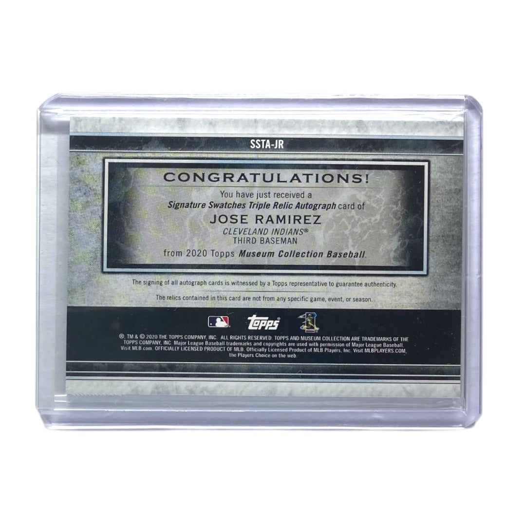 TOPPS MLBカード MUSEUM COLLECTION JOSE RAMIREZ CLEVELAND INDIANS /5 #SSTA-JR 中古 IT2