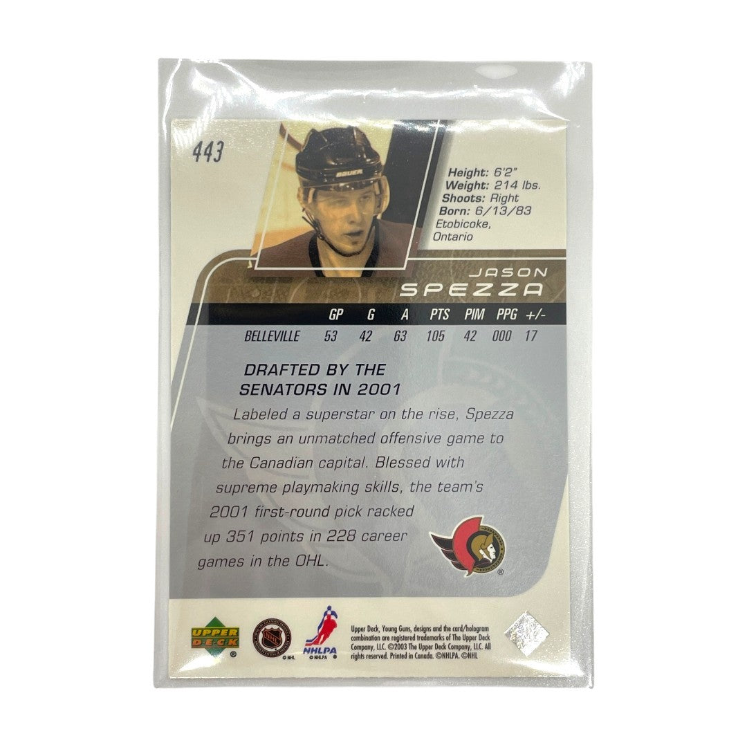 UPPER DECK NHLカード YOUNG GUNS JASON SPEZZA SENATORS #443 中古 IT1