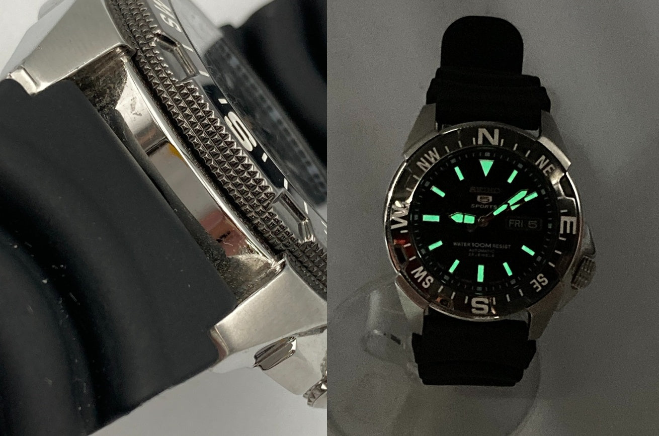 SEIKO 5 SPORTS セイコー5スポーツ オートマティック 腕時計 SNZE81J2 逆輸入品 中古 D4