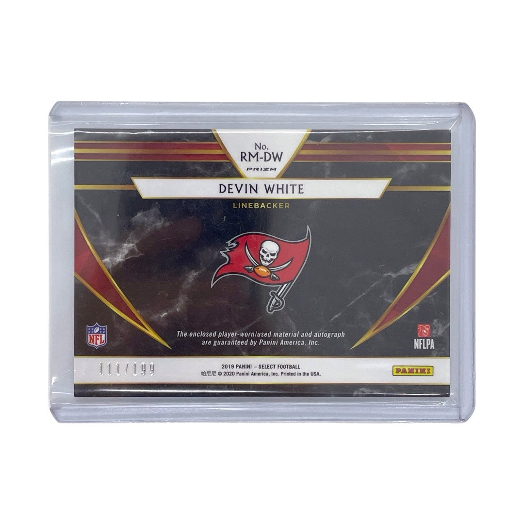 PANINI NFLカード SELECT PRIZM DEVIN WHITE TAMPA BAY BUCCANEERS 111/199 #RM-DW 中古 IT1
