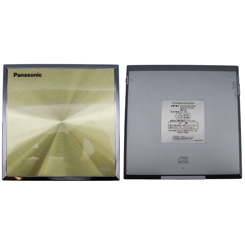 松下電器産業株式会社 Panasonic ポータブルCDプレーヤー ドッキンスタイル SL-J900-N ゴールド 中古 a1