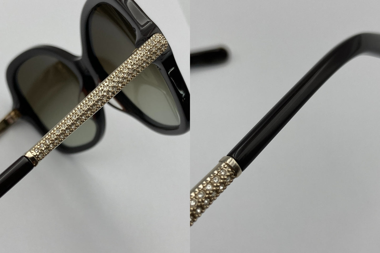 Chloe クロエ ラインストーン サングラス CE658SR 中古 D4