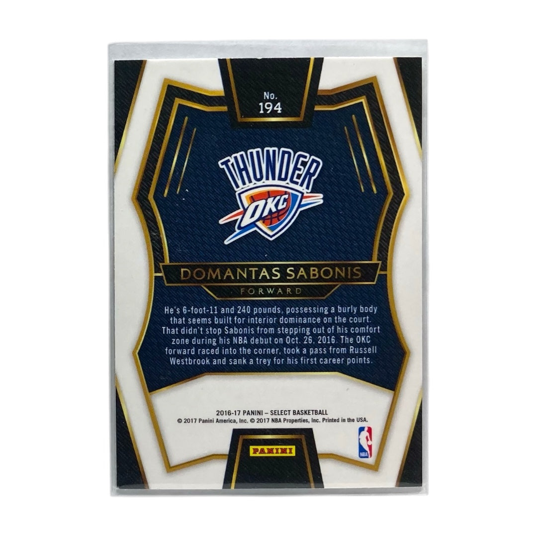 PANINI NBAカード SELECT DOMANTAS SABONIS OKLAHOMA CITY THUNDER #194 中古 IT2