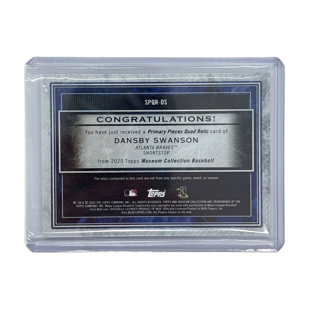 TOPPS MLBカード MUSEUM COLLECTION DANSBY SWANSON ATLANTA BRAVES 01/75 #SPQR-DS 中古 IT1