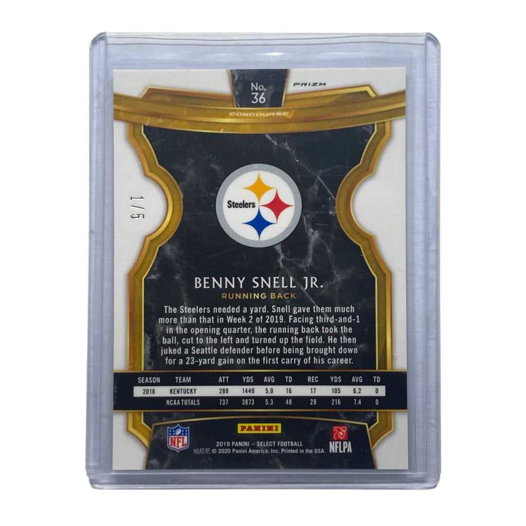 PANINI NFLカード SELECT PRIZM BENNY SNELL JR. STEELERS 1/5 #36 中古 IT2