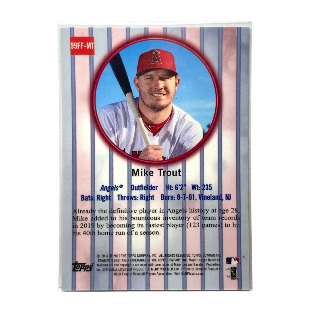 TOPPS MLBカード BOWMAN'S BEST MIKE TROUT ANGELS #99FF-MT 中古 IT2