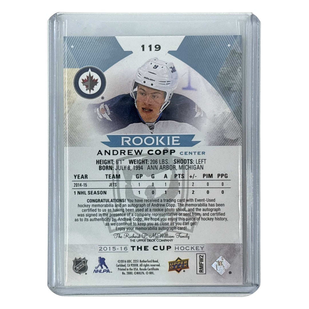 UPPER DECK NHLカード THE CUP ANDREW COPP WINNIPEG JETS /249 #119 中古 IT1