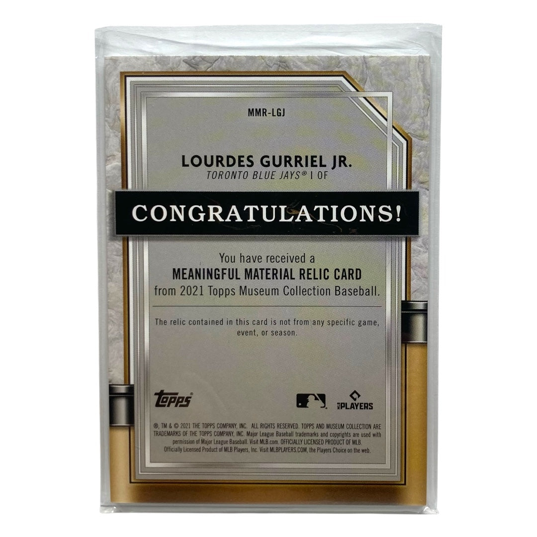 TOPPS MLBカード MUSEUM COLLECTION LOURDES GURRIEL JR. BLUE JAYS 05/10 #MMR-LGJ 中古 IT2