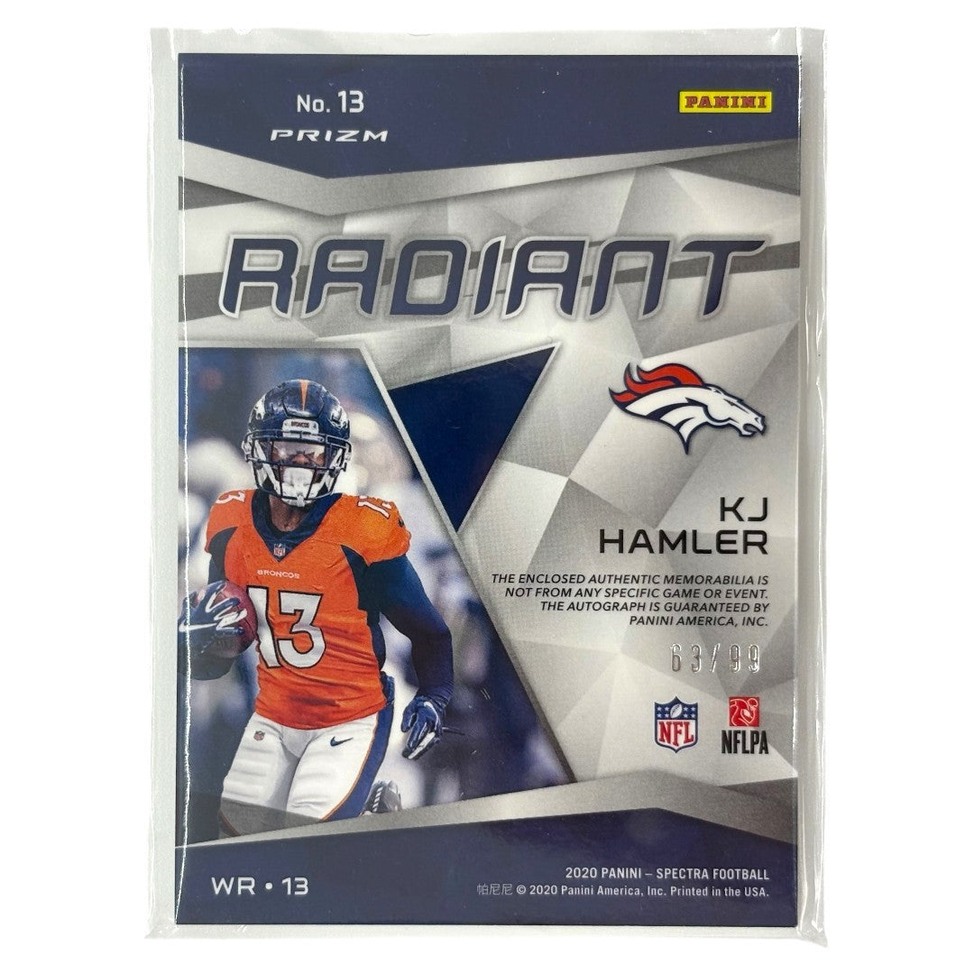 PANINI NFLカード SPECTRA PRIZM KJ HAMLER BRONCOS 63/99 #13 中古 IT1