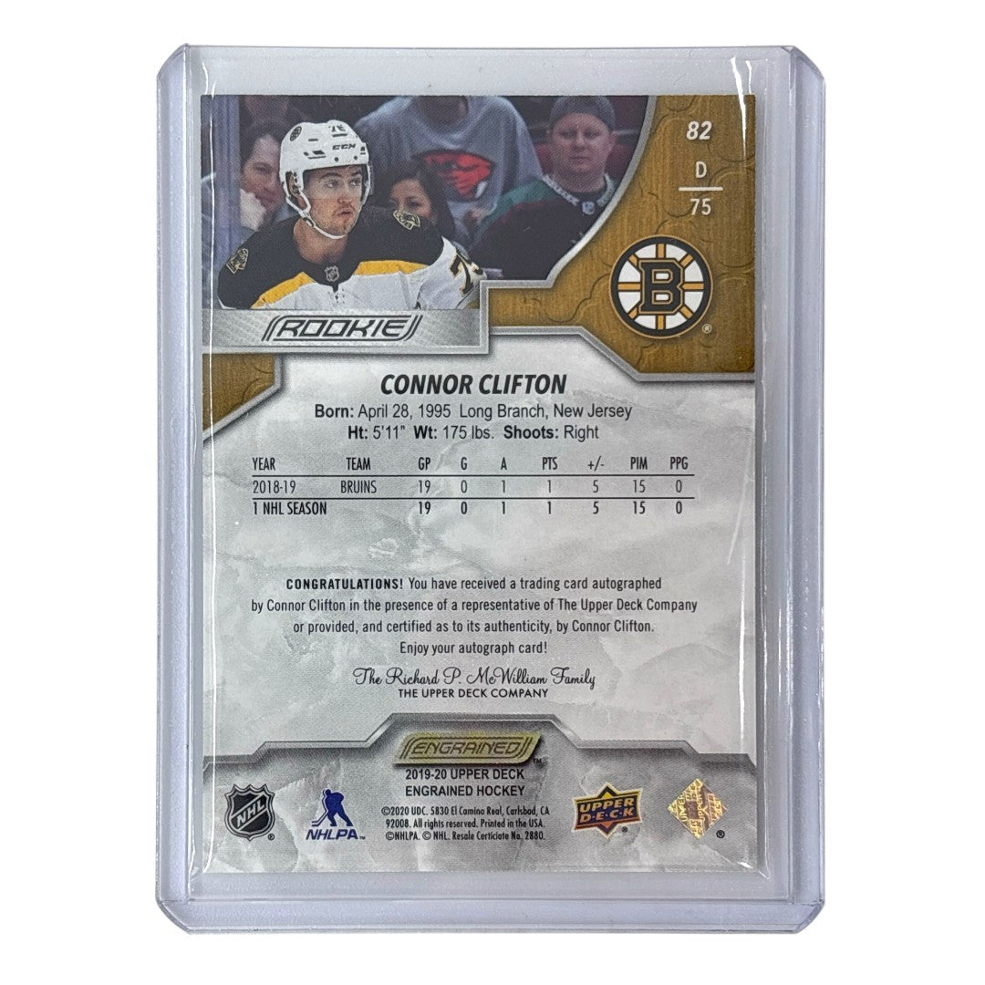 UPPER DECK NHLカード ENGRAINED CONNOR CLIFTON BRUINS #82 中古 IT1