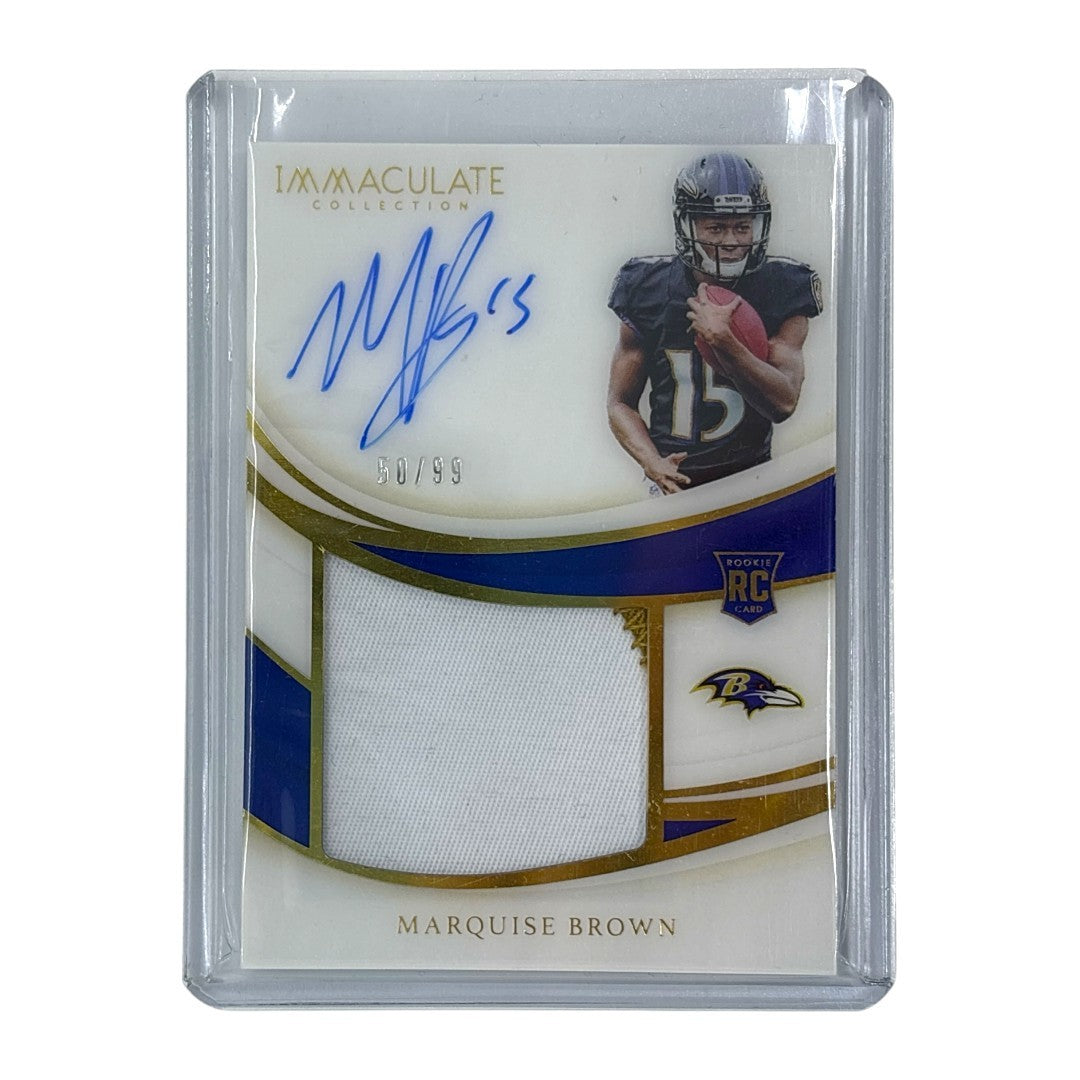 PANINI NFLカード IMMACULATE COLLECTION MARQUISE BROWN BALTIMORE RAVENS 50/99 #PP-MB 送料無料 中古 IT1 PANINI NFLカード IMMACULATE COLLECTION MARQUISE BROWN
