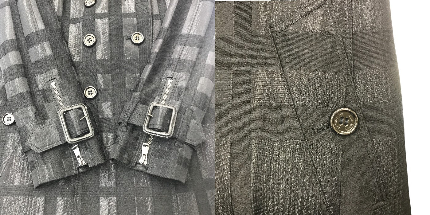 BURBERRY ロンドン バーバリー ロング コート チェック B1A42-254-09 38 トレンチコート アウター 秋 冬 中古 W1
