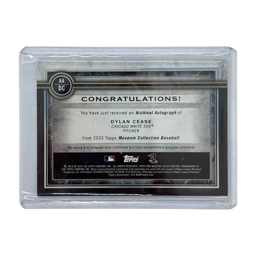 TOPPS MLBカード MUSEUM COLLECTION DYLAN CEASE CHICAGO WHITE SOX 14/50 #AA-DC 中古 IT1
