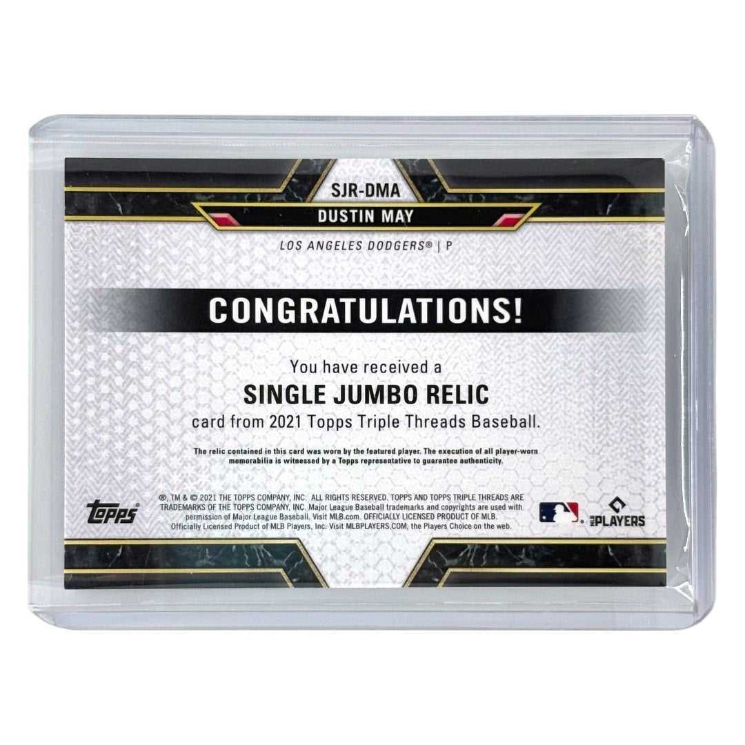 TOPPS MLBカード TRIPLE THREADS DUSTIN MAY LOS ANGELES DODGERS /3 #SJR-DMA 中古 IT1