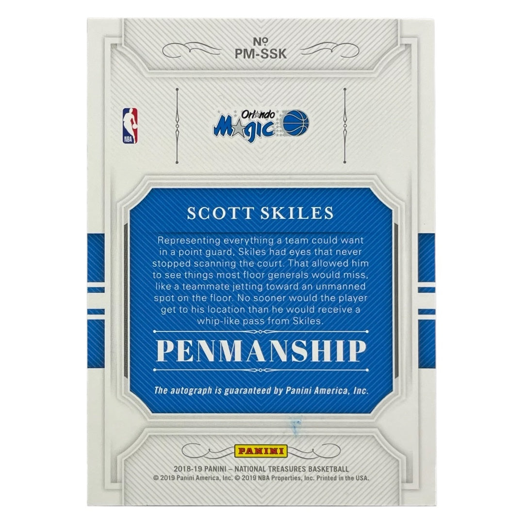 PANINI NBAカード NATIONAL TREASURES SCOTT SKILES ORLANDO MAGIC /99 #PM-SSK 中古 IT2