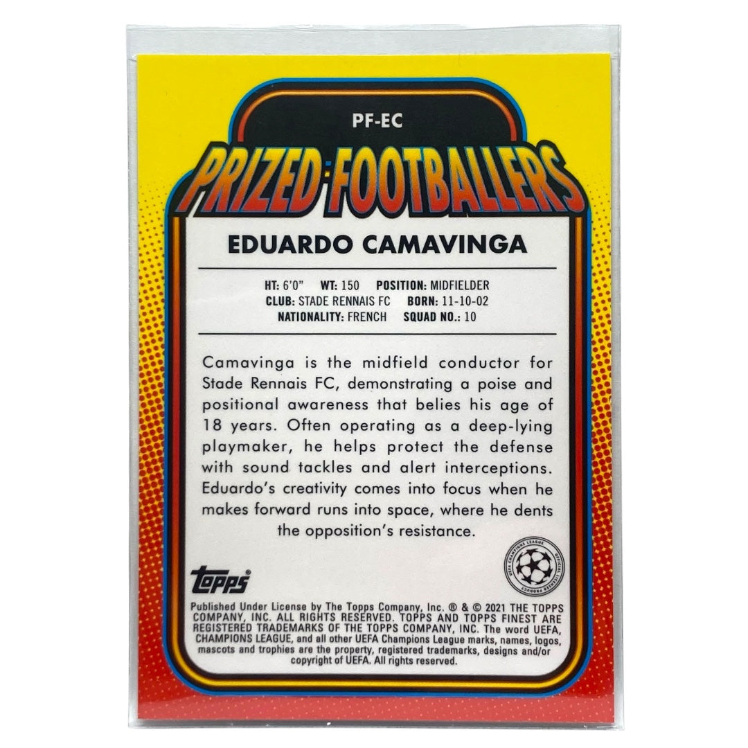 TOPPS サッカーカード FINEST EDUARDO CAMAVINGA RENNAIS #PF-EC 中古 IT2