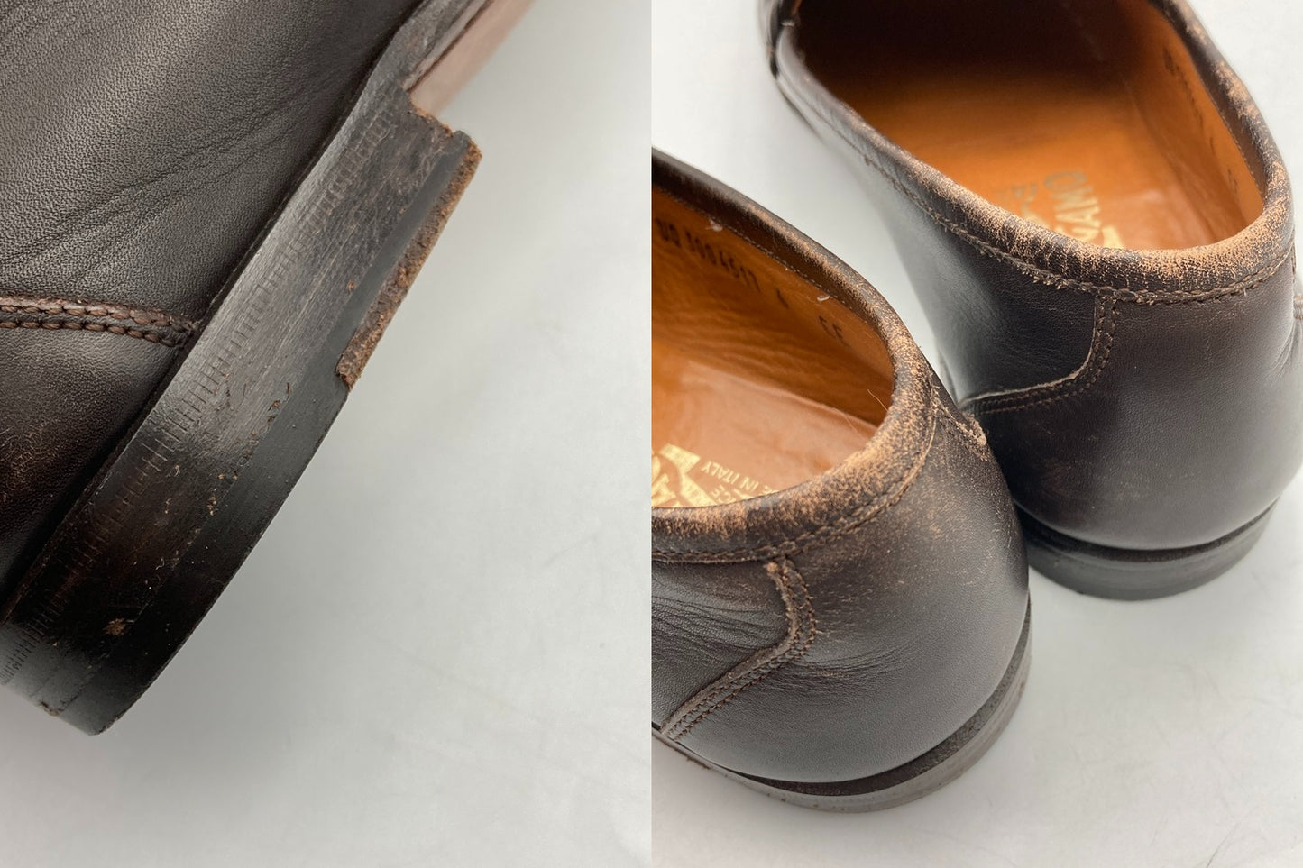 Salvatore Ferragamo サルヴァトーレフェラガモ ガンチーニ ローファー スリッポン UQ3004517 メンズ サイズ6 EE 中古 D4