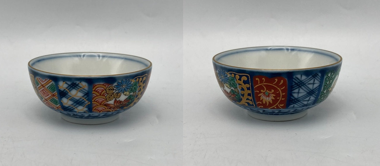 三洋陶器 龍峰窯 祥端花丸紋 酒器揃 中古 D4
