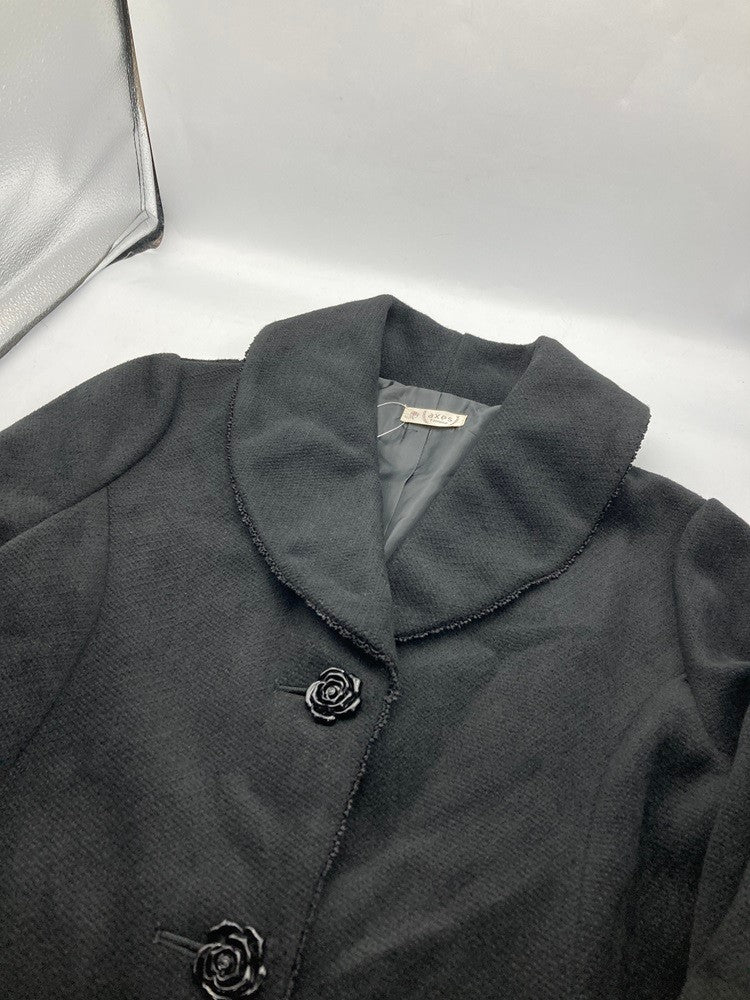 axes femme アクシーズファム 裾レース使い チェスターコート IM442X02 サイズM 中古 D4