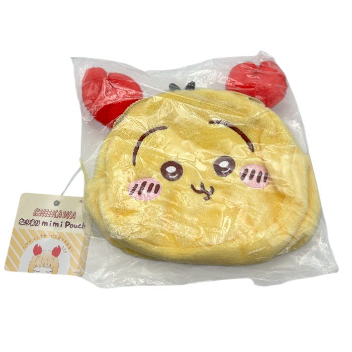 未使用品 ちいかわ なりきり mini Pouch ちいかわ ハチワレ うさぎ セット ヘアクリップ カニ かわいい キャラクター 中古 W4