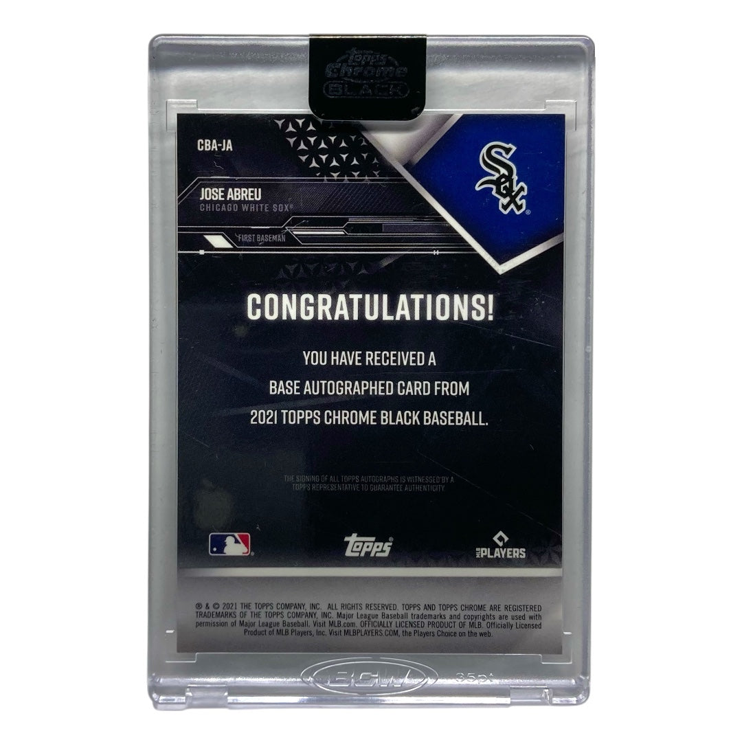 TOPPS MLBカード CHROME BLACK JOSE ABREU WHITE SOX 34/99 #CBA-JA 中古 IT2