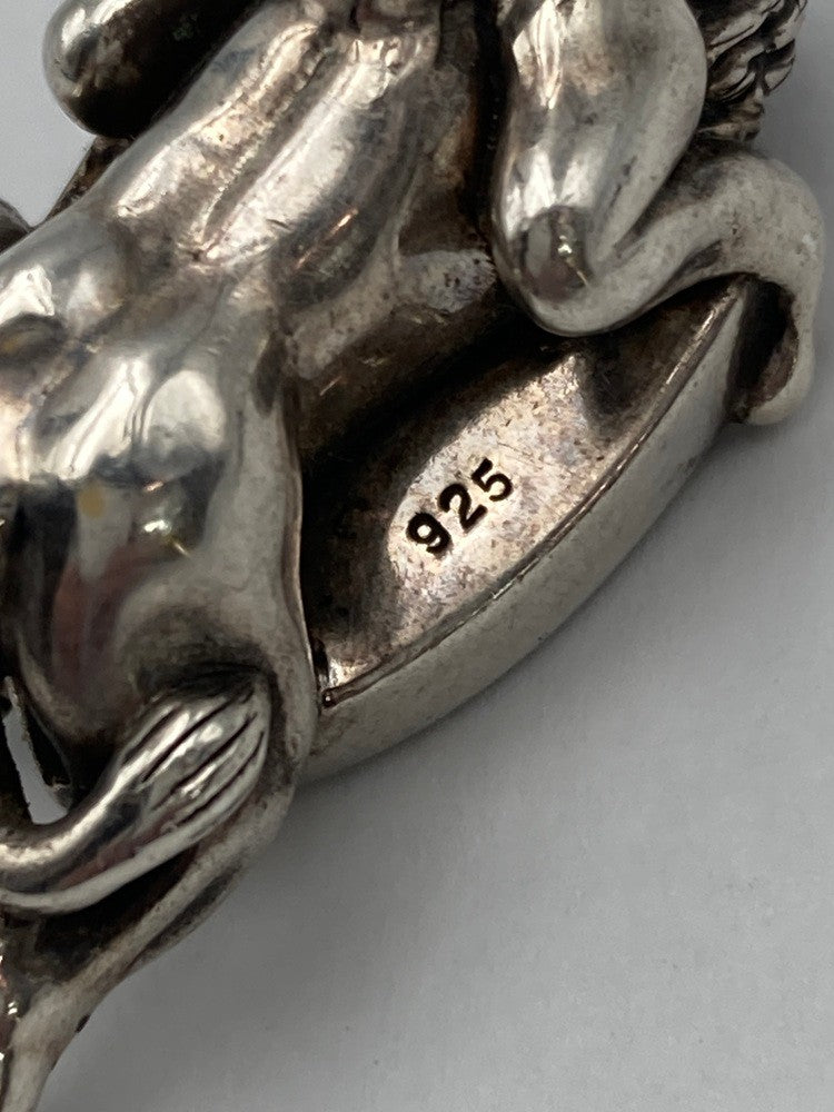 Justin Davis ジャスティンデイビス リーガルライオン ペンダントトップ シルバー925 中古 D4