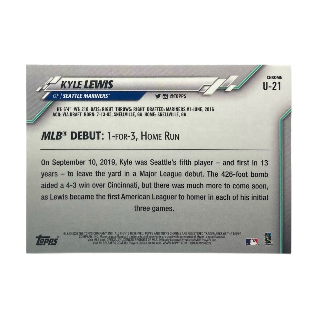 TOPPS MLBカード CHROME KYLE LEWIS SEATTLE MARINERS #U-21 中古 IT2