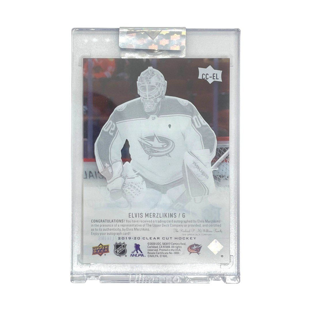未開封品 UPPER DECK NHLカード CLEAR CUT ELVIS MERZLIKINS BLUE JACKETS #CC-EL 中古 IT1