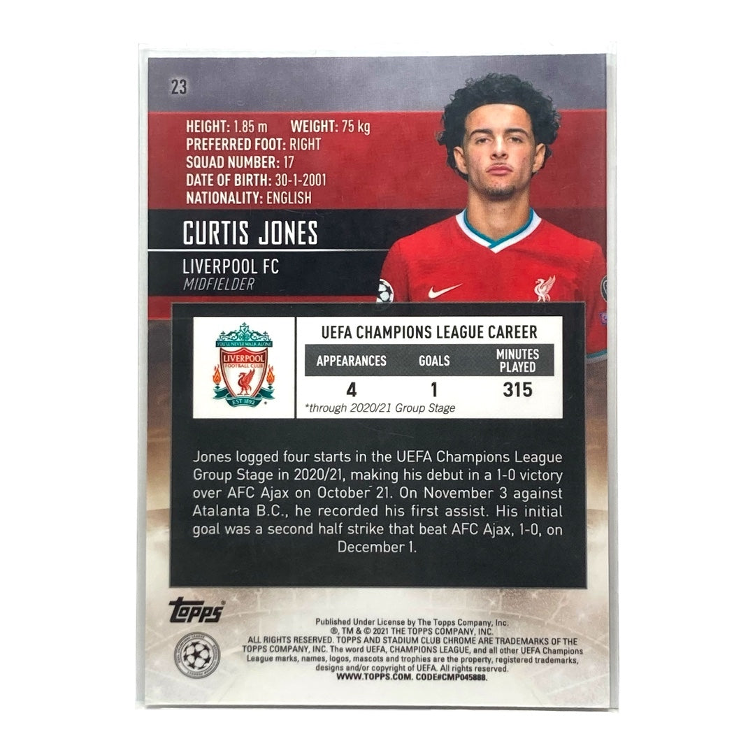 TOPPS サッカーカード STADIUM CLUB CHROME CURTIS JONES LIVERPOOL #23 中古 IT2