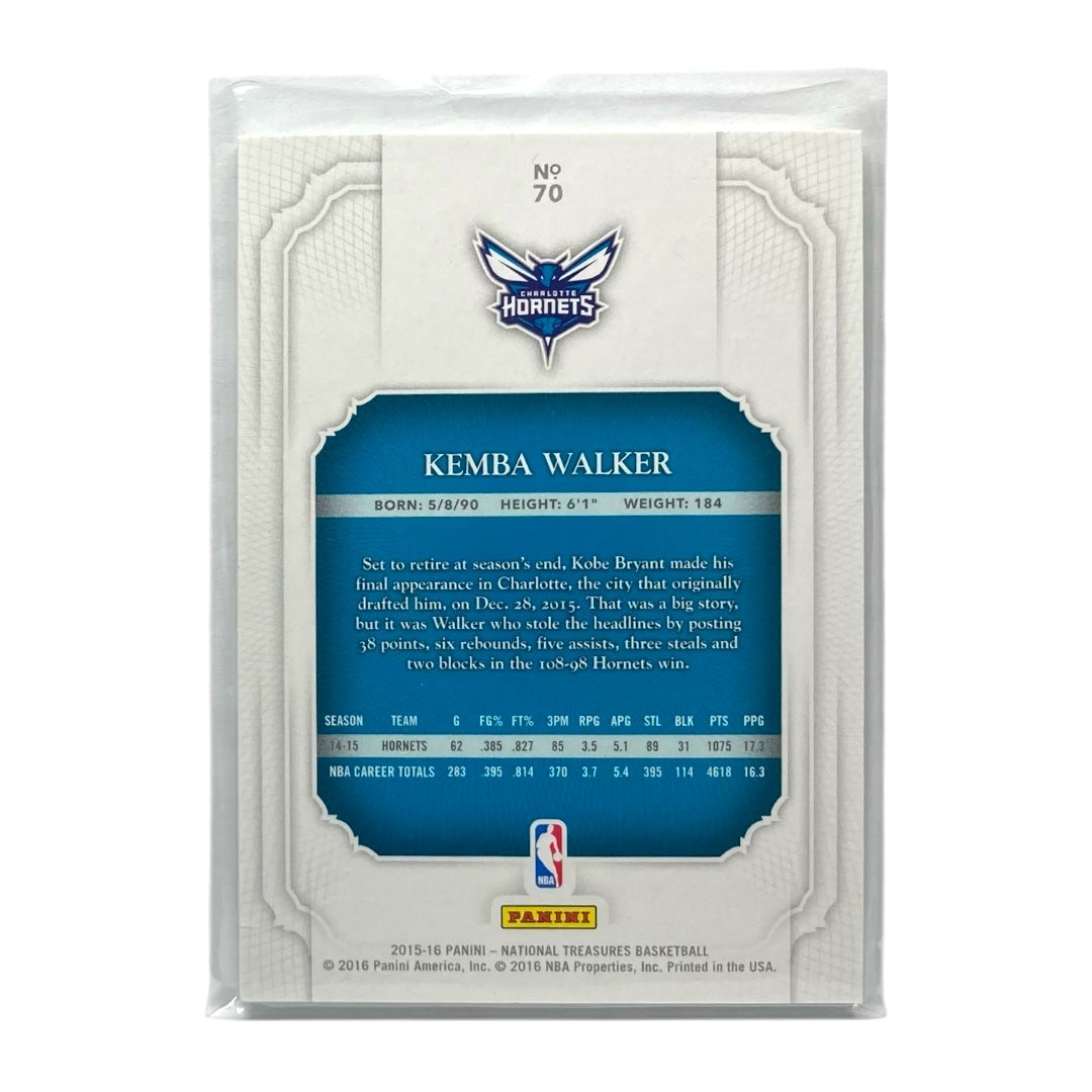 PANINI NBAカード NATIONAL TREASURES KEMBA WALKER HORNETS /99 #70 中古 IT2