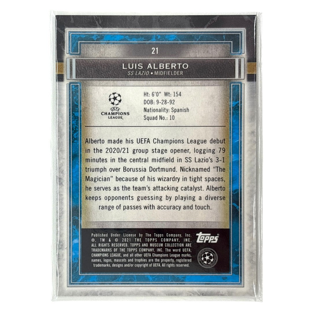 TOPPS サッカーカード MUSEUM COLLECTION LUIS ALBERTO LAZIO /75 #21 中古 IT1