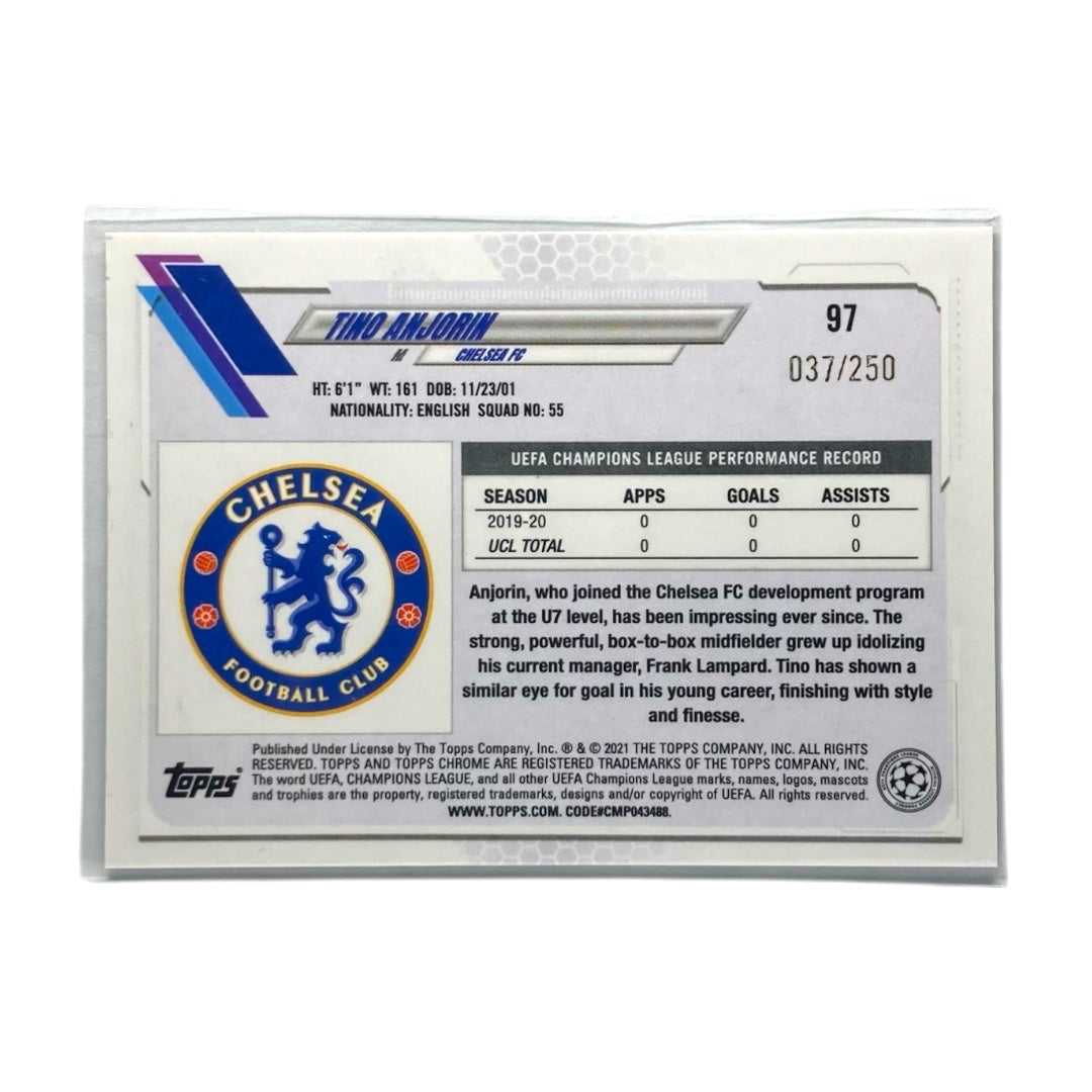 TOPPS サッカーカード CHROME TINO ANJORIN CHELSEA /250 #97 中古 IT2