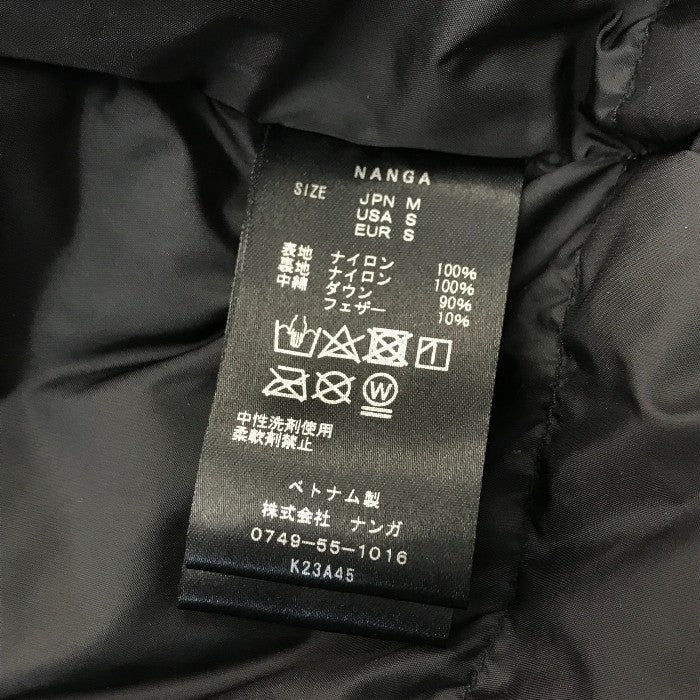 NANGA オーロラテックス ダウンジャケット メンズ アウトドア 定番 防風 防水透湿 ブラック Mサイズ K23A45 中古 T1